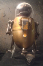 9" gold robot sculpture