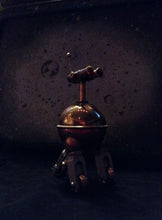 9" Orb Shaped Handmade Robot Sculpture