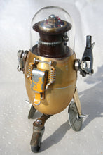 9" gold robot sculpture