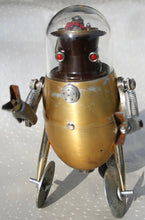 9" gold robot sculpture